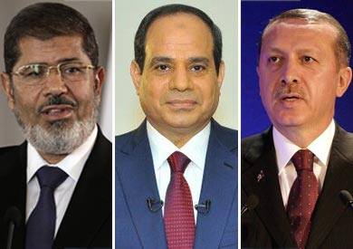 أردوغان والسيسي ومرسي